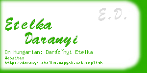 etelka daranyi business card